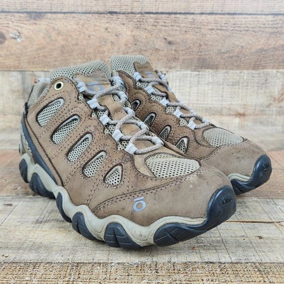 Oboz Shoes - Oboz Sawtooth II Waterproof Women Sz 9.5 Low Hiking Shoes Tan Outdoor Shoes